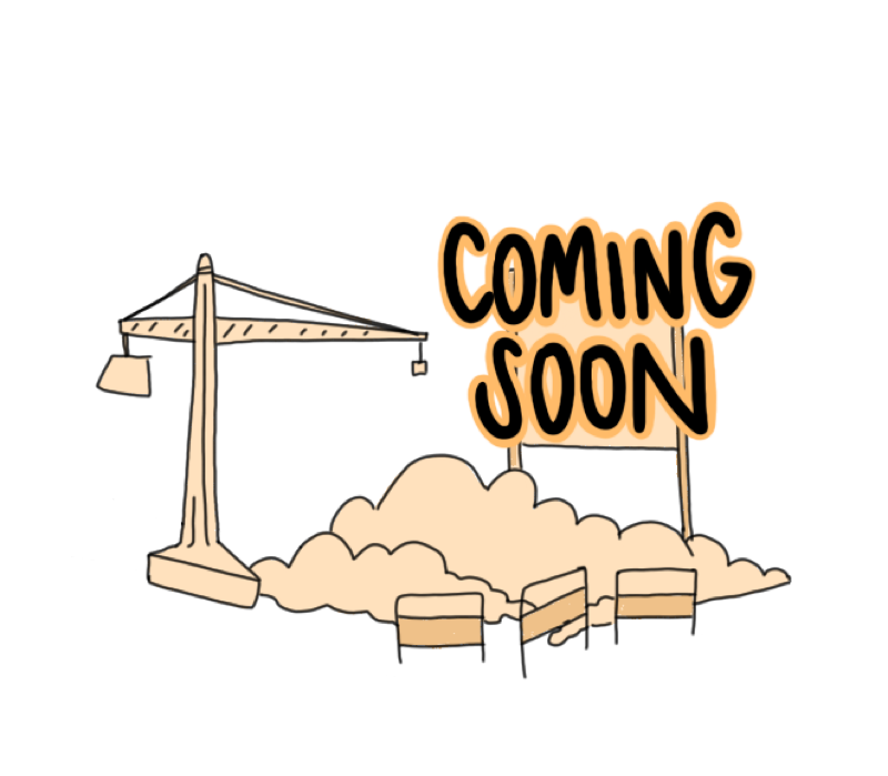 Illustrazione Coming Soon — cantiere in costruzione
