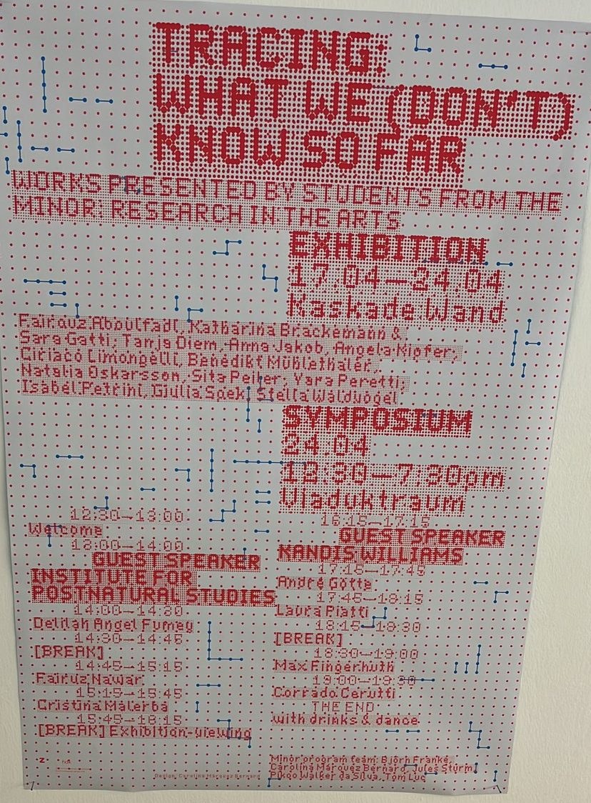 Tracing: what we (don't) know so far — symposium poster